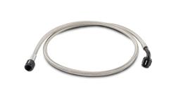 Hose, Pre-Assembled, Braided Stainless Steel, PTFE Lined, 3 ft. Length, -4 AN Female Threads Ends, Each