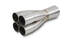 Header Collector, 4 Into 1, Slip-on, Stainless Steel, Natural, 3.00 in. Diameter, 10.75 in. Length, Each
