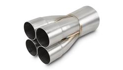 Exhaust Merge Collector, Stainless Steel, 2 1/8 in. Primary, 4 in. Outlet, Each