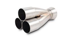 Merge Collector, 3-1, 304 Stainless Steel, Natural, 1.75 in. Primary, 2.5 in. Outlet, 7.5 in. Long, Each