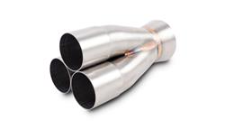 Merge Collector, 3-1, 304 Stainless Steel, Natural, 2 in. Primary, 3 in. Outlet, 7.75 in. Long, Each