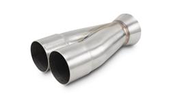 Exhaust Merge Collector, 2 into 1, Stainless Steel, 2.25 in. Primary, 3.00 in. Outlet, Each