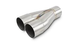 Exhaust Merge Collector, 2 into 1, Stainless Steel, 2.50 in. Primary, 2.50 in. Outlet, Each
