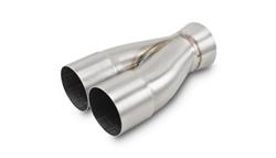 Exhaust Merge Collector, 2 into 1, Stainless Steel, 2.50 in. Primary, 3.00 in. Outlet, Each