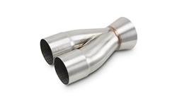 Exhaust Merge Collector, 2 into 1, Stainless Steel, 2.50 in. Primary, 3.50 in. Outlet, Each