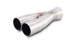 Exhaust Merge Collector, 2 into 1, Stainless Steel, 1.50 in. Primary, 2.00 in. Outlet, Each
