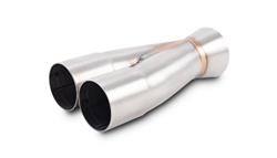 Merge Collector, 2-1, Slip-On, Stainless Steel, Natural, 1.875 in. Primary, 2.500 in. Outlet, 7.750 in. Long, Each