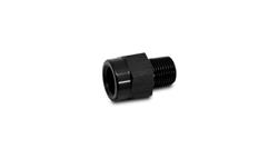 Fitting, Adapter, NPT to BSPT, Straight, Aluminum, Black Anodized, 1/8 in. BSP, 1/8 in. NPT, Each