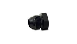 Fitting, Flare Plug, Hex Head, Aluminum, Black Anodized, -3 AN Male Threads, Each
