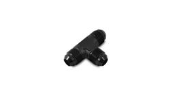 Fitting, Tee Adapter, Aluminum, Black Anodized, -4 AN Male Threads, Each