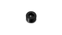 Fitting, Socket Pipe Plug, Internal Allen Head, Aluminum, Black, 1/2 in. NPT, Male Threads, Each