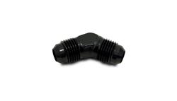 Fitting, Coupler, Union, AN to AN, 45 Degree, Aluminum, Black Anodized, -6 AN, -6 AN, Each