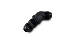 Bulkhead Fittings, Union, 45 degree, -10 AN Male Threads, Aluminum, Black Anodized, Each