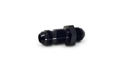 Bulkhead Fitting, Union, Straight, Aluminum, Black Anodized, -4 AN Male Threads, Each