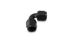 Fitting, Coupler, Union, AN to AN, 90 Degree, Aluminum, Black Anodized, -20 AN, -20 AN, Each