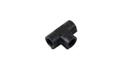 Tee Fittings, Tee Adapter Fittings, Aluminum, Black Anodized, 3/8 in. NPT Female Threads, Each
