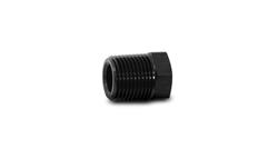 Plug Fittings, Pipe Plugs, Hex Head, 1/8 in. NPT, Male Threads, Aluminum, Black Anodized, Each