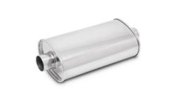 STREETPOWER Oval Muffler, 2.00" inlet/outlet (Center-Center)