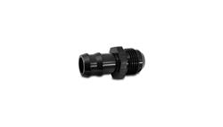 Fitting, Straight, Male -8 AN to 3/8 in. Hose Barb, Aluminum, Black Anodized, each