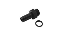 Fitting, Adapter, Straight Cut to Hose Barb, Straight, Aluminum, Black Anodized, -8 AN, 1/2 in., Each