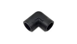 Fitting, Coupler, Union, NPT to NPT, 90 Degree, Aluminum, Black Anodized, 1/4 in. NPT, 1/4 in. NPT, Each