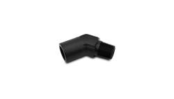Fitting, Coupler, Union, NPT to NPT, 45 Degree, Aluminum, Black Anodized, 1/4 in. NPT, 1/4 in. NPT, Each