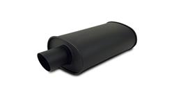 Muffler, StreetPower, Stainless Steel, Black Powdercoated, 2.5 in. Inlet/3.0 in.Outlet, 20.0 in. Length, Each
