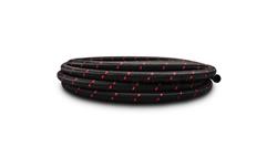 Hose, Flexible Race, Braided Nylon, Black/Red, -10 AN, 5 ft. Length, Each