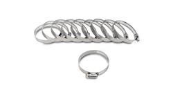 Worm Gear Clamps, Stainless Steel, 2.790 in. to 3.740 in. Range, Set of 10