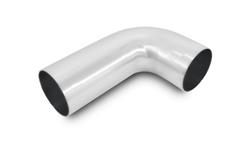 Air Intake Tube, Tight Radius, 90 Degree, 2.50 in. O.D., 1.75 in. Bend Radius, 5.00 in. Straight, 2.00 in. Leg, Aluminum, Brushed, Each