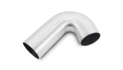 Air Intake Tube, Tight Radius, 120 Degree, 5.00 in. Leg, 3.00 in. O.D., Aluminum, Brushed, Each