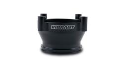 Throttle Body Adapter, Bosch 82mm, 3.0 in. HD Clamp, Aluminum, Black Anodized, Each