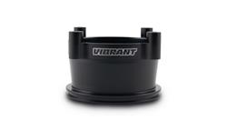 Throttle Body Adapter, Bosch 82mm, 3.5 in. HD Clamp, Aluminum, Black Anodized, Each