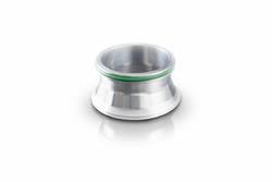 Transition Weld Ferrule, Straight, Aluminum, Natural, 4 in. Inlet, 4.25 in. Outlet, Each