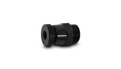 Adapter, Oil Drain Plug, Oil Drain Valve, Male -8 AN Straight Cut with O-Ring, with Female 1/8 in. NPT Drain Port, Aluminum, Black Andoized, Each