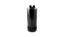 Catch Can, Round, Aluminum, Black Anodized, 2-Port model, 4.40 in. Diameter, 10.47 in. Height, Each