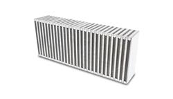 Intercooler Core, Vertical Flow, Air-to-Air, Aluminum, Natural, 18 in. Width, 8 in. Height, 3.50 in. Depth, Each