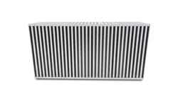Intercooler Core, Vertical Flow, Air-to-Air, Aluminum, Natural, 22.00 in. Width, 11.00 in. Height, 6.00 in. Depth, Each