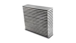 Intercooler Core, Horizontal Flow, Air-to-Air, Aluminum, Natural, 14.00 in. Width, 11.75 in. Height, 3.50 in. Depth, Each