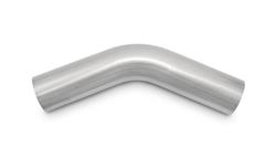 Exhaust Tubing, Mandrel-Bent Round Tubing, 304 Stainless Steel, Natural, 1.875 in. O.D. End Sizes, 6.00 in./6.00 in. Lengths, Each