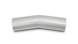 Exhaust Tubing, Mandrel Bend, 3.00 in. Diameter, 15 Degree, 16-Gauge, Stainless Steel, 5.00 in. Bend Radius