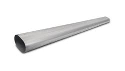 Oval Exhaust Tubing, Straight, 3.50 in. Diameter, Stainless Steel, 5.0 ft. Length, Each