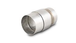 Slip Joint, Welded Double Slip Joint, 304 Stainless Steel, Natural, 2.5 in. O.D., Each