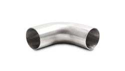 Air Intake Tube, 90 degree Elbow, Stainless Steel, Brushed, 3.0 in. Diameter, 3.0 in. Radius, Each