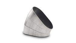 Pie Cuts, 304 Stainless Steel, Natural, Horizontal Plane, Nominal 3.50 in. Oval, 3.27 in. Centerline Radius, 15 degree per cut, Set of 3