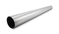 Exhaust Tubing, Straight, 2.50 in. Diameter, 18 Gauge, 39.40 in. Length, Stainless Steel, Natural, Each