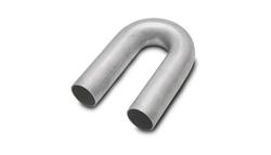 Exhaust Tubing, Mandrel Bend, 2.00 in. Diameter, 180 Degrees, Stainless Steel, Natural, 3 in. Bend Radius, Each