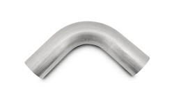 Exhaust Tubing, Mandrel Bend, 1.50 in. Diameter, 90 Degrees, Stainless Steel, Natural, 2.25 in. Bend Radius, Each