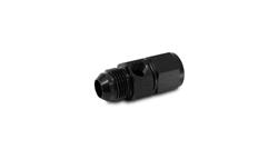 Gauge Adapter Fitting, Pressure, Straight, Aluminum, Black, -4 AN Male, -4 AN Female Swivel, 1/8 in NPT Female
