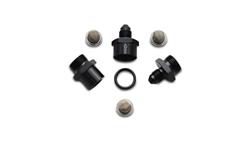 Inline Fuel/Oil Filter, Aluminum, Black, -8AN, 30/80/150 Micron, Each
